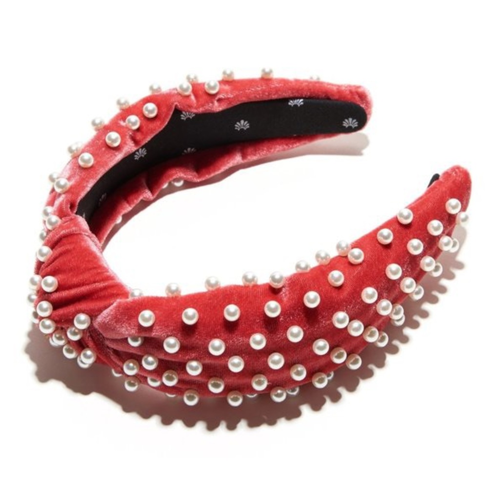 LELE SADOUGHI Raspberry Pearl Knotted Headband - Picture 2 of 5